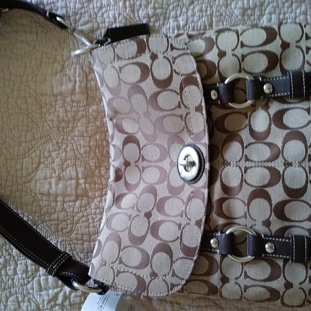 Coach Chelsea Signature Flap Duffle